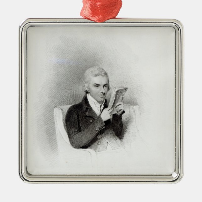 Ornement Carré Argenté William Wilberforce (Devant)