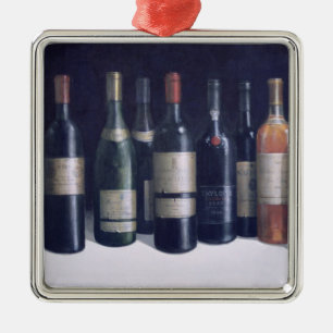 Ornement Carré Argenté Winescape 1998