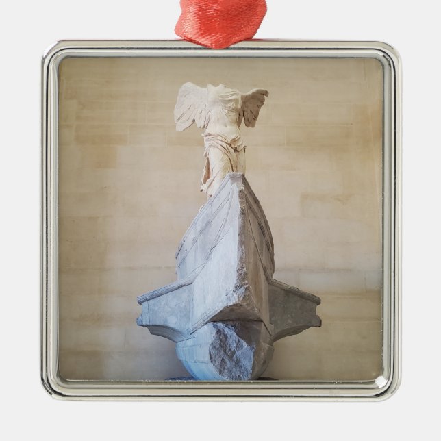 Ornement Carré Argenté Winged Victory of Samothrace Souvenir (Devant)