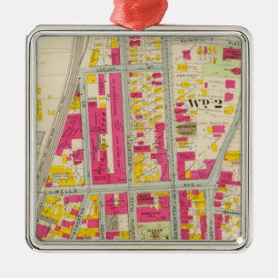 Ornement Carré Argenté Yonkers, New York 7