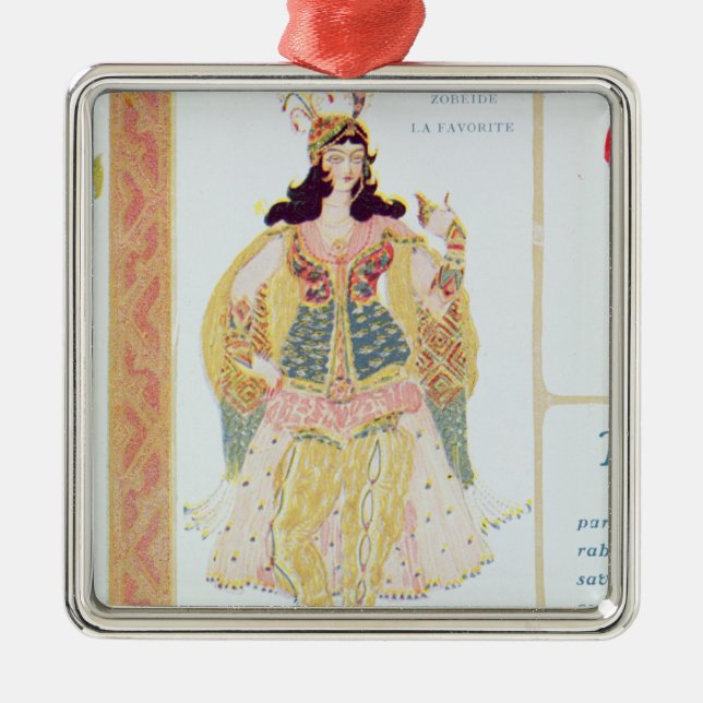 Ornement Carré Argenté Zobeide (Devant)