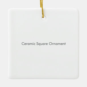 Ornement carré en céramique