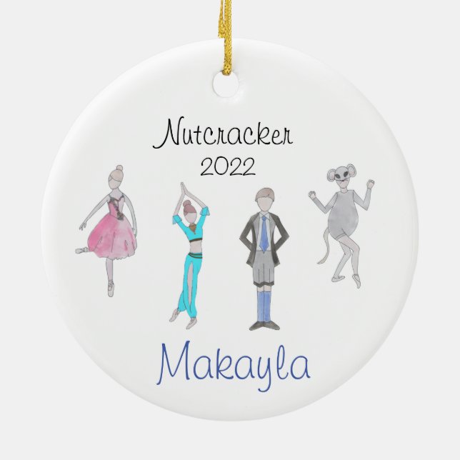 Ornement Casse-Noisette Personnalisé pour Heidi J (Dos)