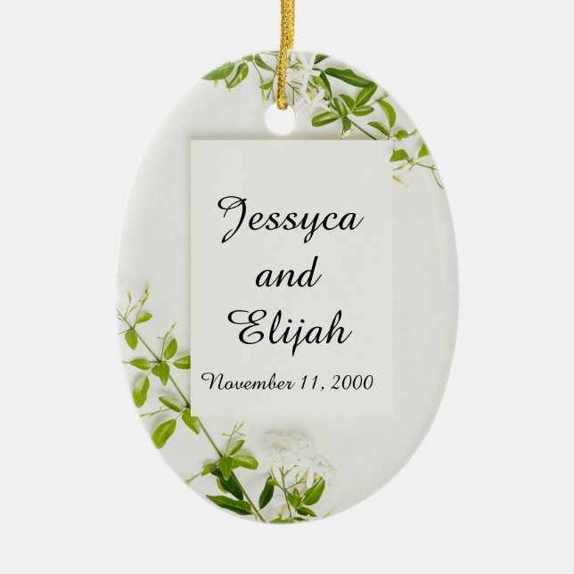 Ornement céramique/ovale "Se souvenir de vous" Cad (Devant)