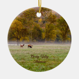 Ornement Cercle Couple Elk