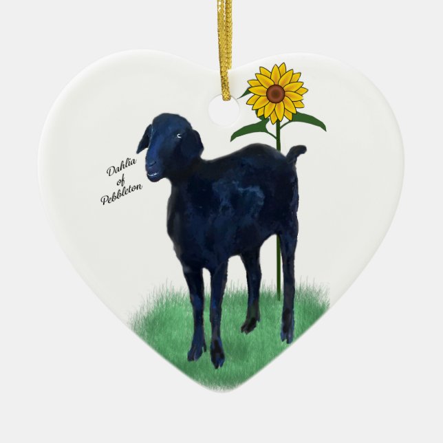 Ornement : Chèvres peintes différentes d'avant et (Devant)