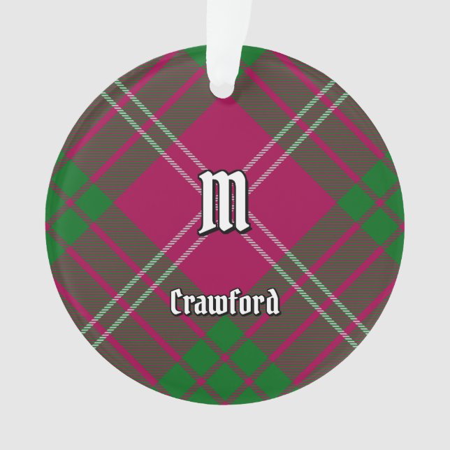 Ornement Clan Crawford Tartan (devant)