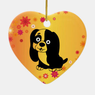 Ornement Coeur de chiot