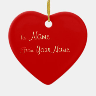 Ornement Cœur En Céramique 1 CÔTÉ / do-it-yourself ~ Balise cadeau Coeur de l