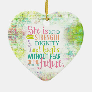 Ornement Cœur En Céramique 31:25 artistique de proverbes