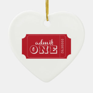 Ornement Cœur En Céramique Admettez un