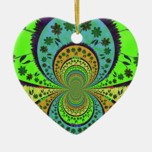 Ornement Cœur En Céramique Africain traditionnel Hakuna Matata Couleurs.png