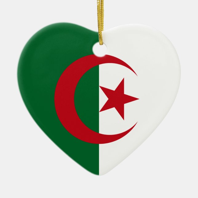 Ornement Cœur En Céramique Algérie (Devant)