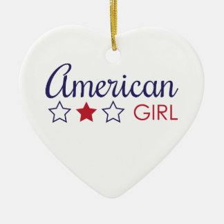 Ornement Cœur En Céramique American Girl Stars