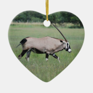 Ornement Cœur En Céramique Antilope de Gemsbok