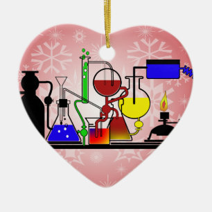 ORNEMENT CŒUR EN CÉRAMIQUE ARTICLES DE LABORATOIRE - SCIENTIFIQUE FOU DE