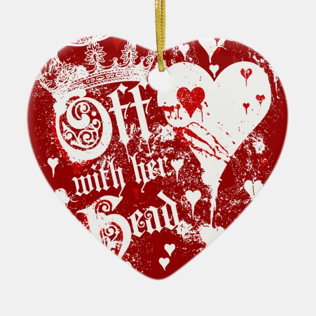 Ornement Cœur En Céramique Avec Sa Tête (Devant)