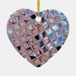 Ornement Cœur En Céramique Bal miroir Disco super pour la fête de danse