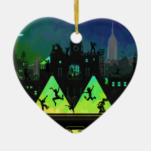 Ornement Cœur En Céramique Boogie Nights New York