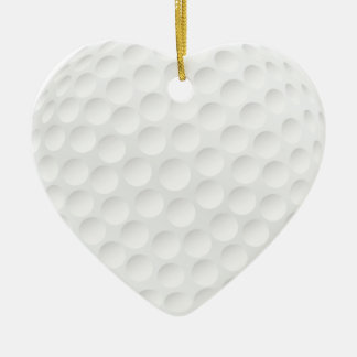 Ornement Cœur En Céramique boule de golf
