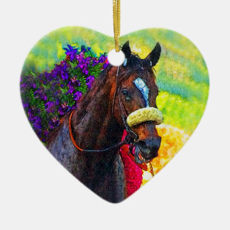 Ornement Cœur En Céramique Cercle de gagnants