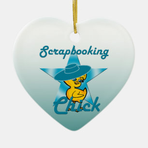 Ornement Cœur En Céramique Chick Scrapbooking #7