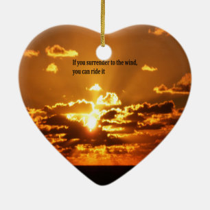 Ornement Cœur En Céramique Citations inspirées de Natif américain