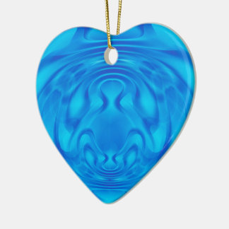 Ornement Cœur En Céramique Coeur bleu Imaginaire