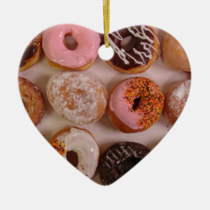 ORNEMENT CŒUR EN CÉRAMIQUE DONUTS !