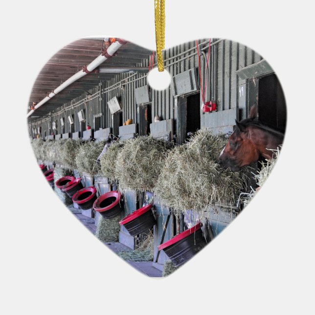 Ornement Cœur En Céramique Écuries d'Ogden Phipps (Devant)