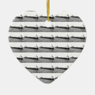 Ornement Cœur En Céramique Edmund Fitzgerald sur la rivière de St Clair