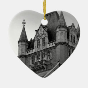 Ornement Cœur En Céramique Gros plan du London Tower Bridge