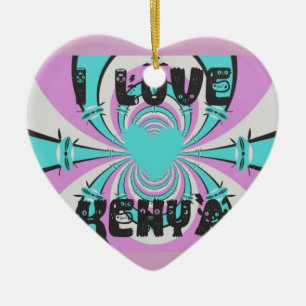 Ornement Cœur En Céramique Hakuna Matata Kenya