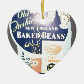 Ornement Cœur En Céramique Haricots cuits au four par cru