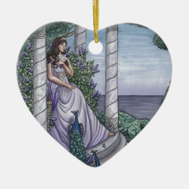 Ornement Cœur En Céramique Hera (Devant)