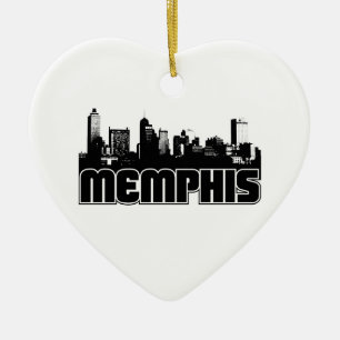 Ornement Cœur En Céramique Horizon de Memphis