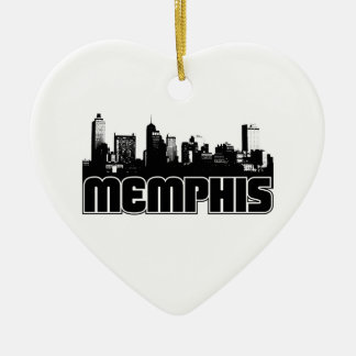 Ornement Cœur En Céramique Horizon de Memphis