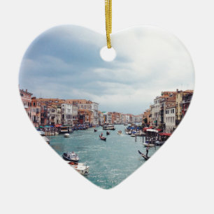 Ornement Cœur En Céramique Italie vintage Canal de Venise Photo