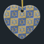 Ornement Cœur En Céramique Judaïque Star Of David Metal Gold Blue<br><div class="desc">Vous visualisez la collection Lee Hiller Design. Vêtements,  cadeaux & Objets de collection Lee Hiller Photographie ou collection d'Arts numériques. Vous pouvez voir sa photographie de Nature sur http://HikeOurPlanet.com/ et suivre son blog randonnée dans le Parc National des Sources Hot Springs.</div>