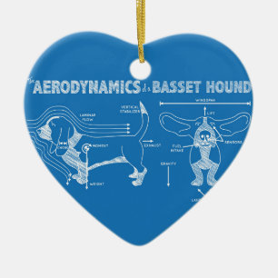 Ornement Cœur En Céramique L'aérodynamique d'une hound de boule