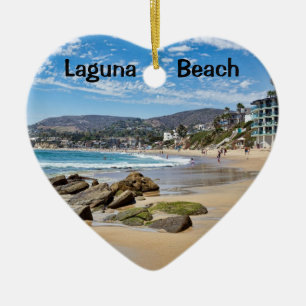 Ornement Cœur En Céramique Laguna Beach Holiday Heart