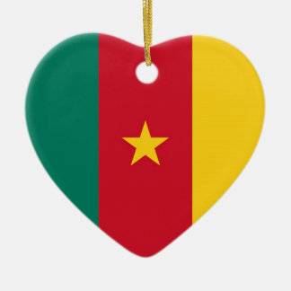 ORNEMENT CŒUR EN CÉRAMIQUE LE CAMEROUN