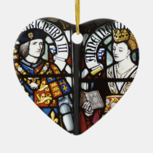 Ornement Cœur En Céramique Le Roi Richard III et la Reine Anne de