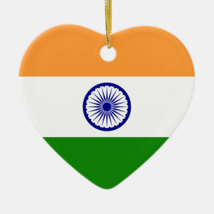 Ornement Cœur En Céramique L'Inde, Inde