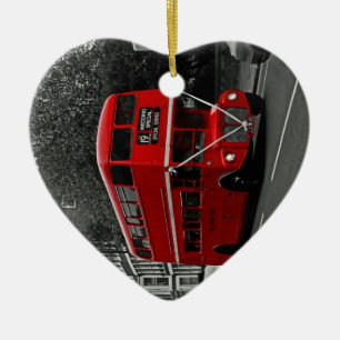 Ornement Cœur En Céramique Londres Angleterre