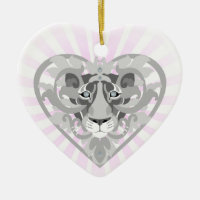 Love Lioness Locket(starburst)ornement en forme de