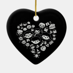 Ornement Cœur En Céramique Luv 2