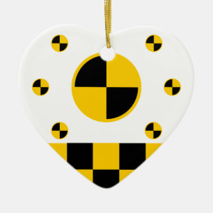 Ornement Cœur En Céramique Marqueurs de test de crash dynamique