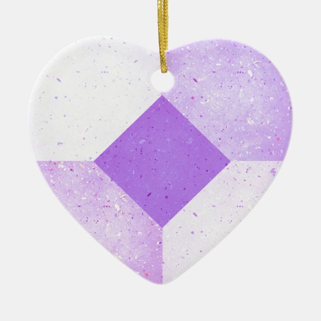 Ornement Cœur En Céramique maternité de la mère enceinte de crèche (Devant)