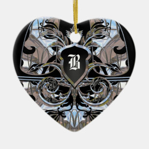 Ornement Cœur En Céramique Microbiom Victorian